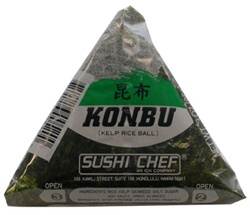 Musubi, Triangle Konbu (Kelp filling)