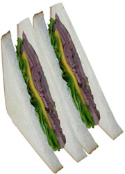 Sandwich, Roast Beef & Cheese (White)