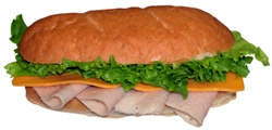 Sandwich, Turkey & Cheese (Sub)