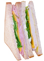 Sandwich, Ham Turkey & Cheese (Wheat)