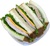 Sandwich, Variety Tuna Salad, Ham, & Turkey halves in clear containers